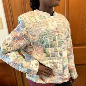 Vintage Orvis RARE Abstract 80's/90's Water Color Button Down Blazer - Large